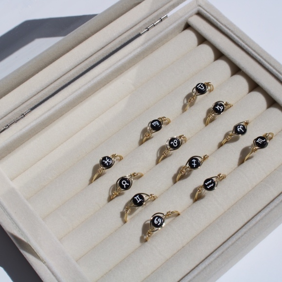 Capricorn Zodiac Sign Ring | Adjustable Ring | Zodiac Ring | Capricorn - Picture 3 of 5